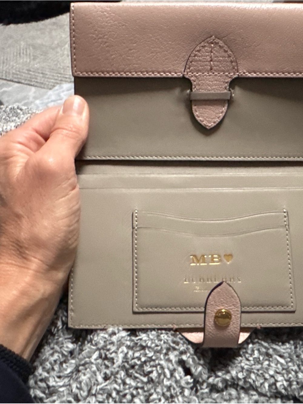 Blush Pink Snap Wallet - Picture 3 of 4